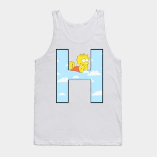 Simpsons letter Tank Top